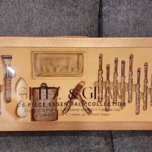 Bling Gold Makeup Brush Set